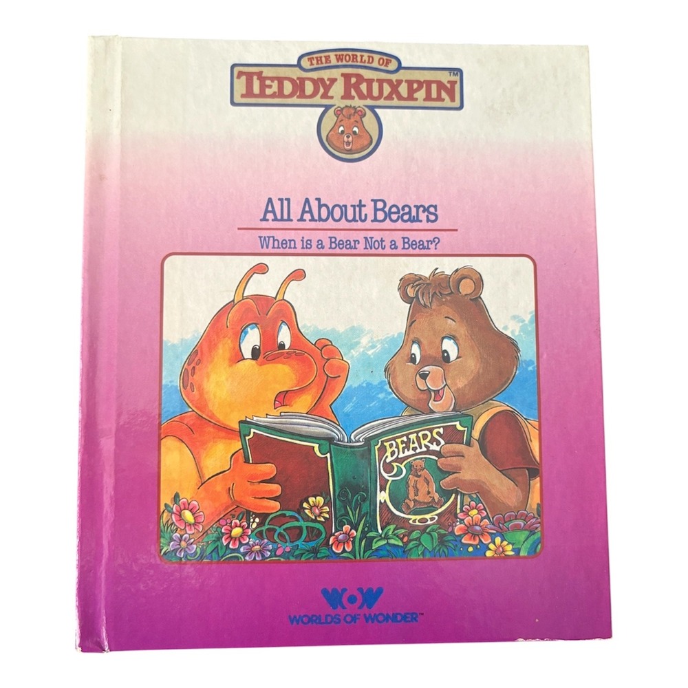 Vintage Teddy Ruxpin All About Bears When Is a Bear Not a Bear? Hardcover Book - Picture 1 of 3